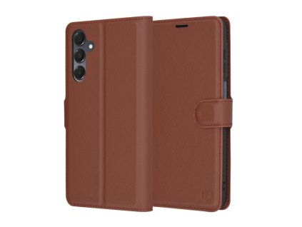 71979 6 techsuit leather folio puzdro na samsung galaxy a16 4g a16 5g hnedy