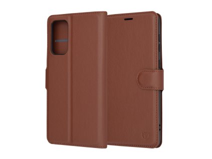 71829 techsuit leather folio puzdro na samsung galaxy a33 5g hnedy