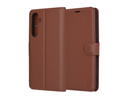 71817 techsuit leather folio puzdro na samsung galaxy a35 5g hnedy