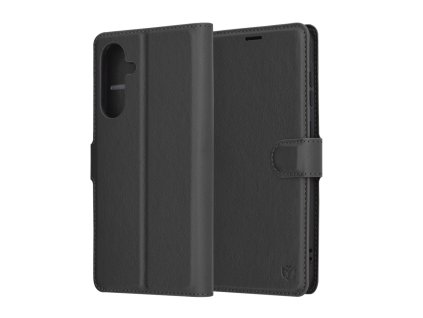 72030 techsuit leather folio puzdro na samsung galaxy a36 5g cierny