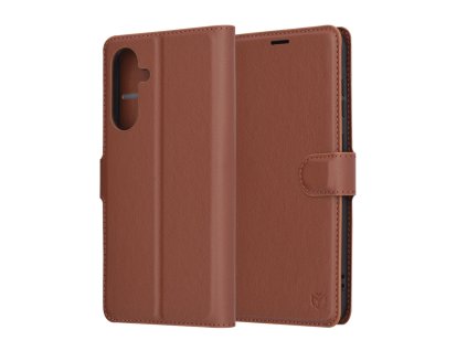 72033 techsuit leather folio puzdro na samsung galaxy a36 5g hnedy