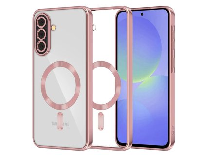 71232 6 techsuit luxury crystal magsafe puzdro na samsung galaxy a36 5g a56 5g ruzovy
