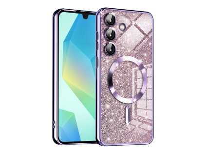 73218 techsuit luxury glitter magsafe puzdro pre samsung galaxy a16 4g a16 5g svetlofialove