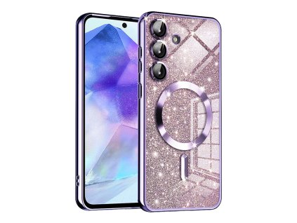 72999 techsuit luxury glitter magsafe puzdro pre samsung galaxy a55 5g svetlofialove