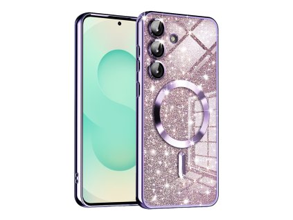 73161 techsuit luxury glitter magsafe puzdro pre samsung galaxy s25 plus svetlofialove
