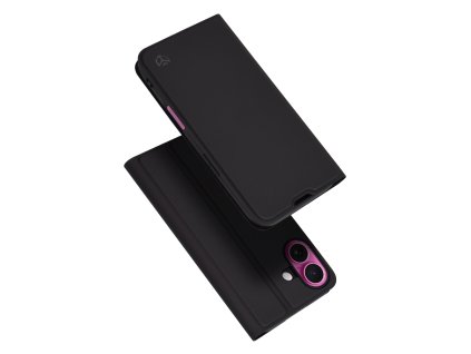 64017 techsuit magskin book puzdro na iphone 16 plus cierny