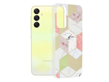 68817 techsuit marble series puzdro na samsung galaxy a25 5g purple hex