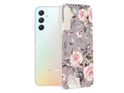 68679 techsuit marble series puzdro na samsung galaxy a34 5g bloom of ruth gray