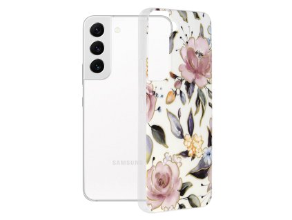 66246 techsuit marble series puzdro na samsung galaxy s22 chloe white