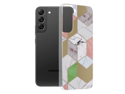 66231 techsuit marble series puzdro na samsung galaxy s22 plus purple hex