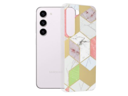 66267 techsuit marble series puzdro na samsung galaxy s23 purple hex