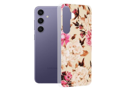 66414 techsuit marble series puzdro na samsung galaxy s24 plus mary berry nude