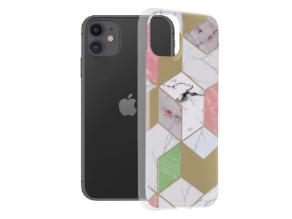 61920 techsuit marble series kryt na iphone 11 fialovy hex