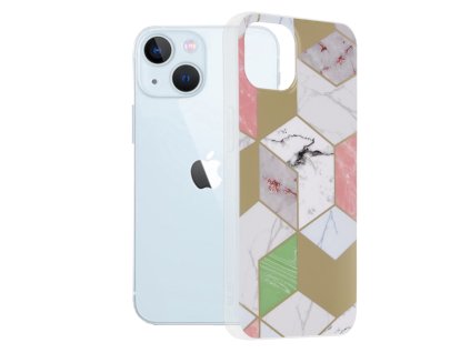 61935 techsuit marble series kryt na iphone 13 fialovy hex