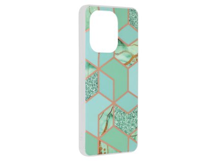 75354 techsuit marble series puzdro pre xiaomi redmi note 13 4g zelena hex