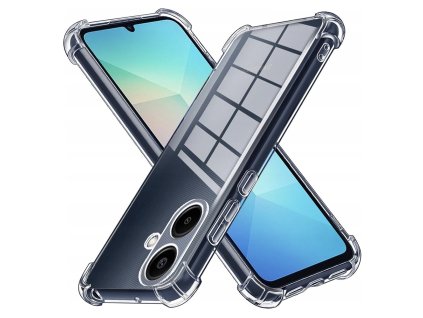 70326 techsuit shockproof clear silicone puzdro na samsung galaxy a06 priehladny