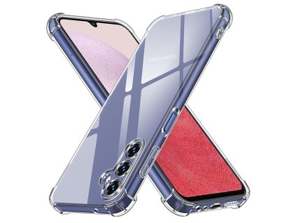 68892 techsuit shockproof clear silicone puzdro na samsung galaxy a14 4g a14 5g priehladny