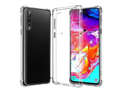 71040 techsuit shockproof clear silicone puzdro na samsung galaxy a70 a70s priehladny