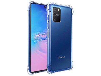 67941 techsuit shockproof clear silicone puzdro na samsung galaxy s10 lite priehladny