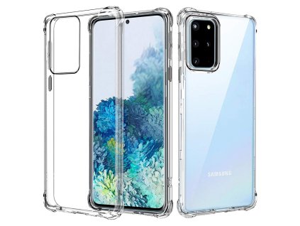 66447 techsuit shockproof clear silicone puzdro na samsung galaxy s20 plus 4g s20 plus 5g priehladny