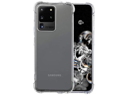 67938 techsuit shockproof clear silicone puzdro na samsung galaxy s20 ultra 4g s20 ultra 5g priehladny