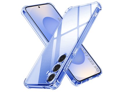 67776 techsuit shockproof clear silicone puzdro na samsung galaxy s25 priehladny