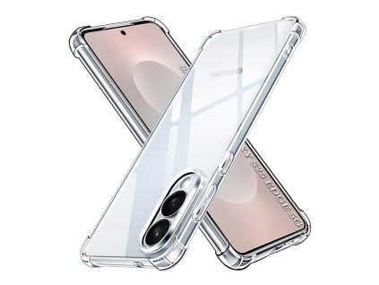67974 techsuit shockproof clear silicone puzdro na samsung galaxy s25 edge priehladny