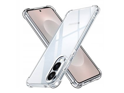67974 5 techsuit shockproof clear silicone puzdro na samsung galaxy s25 edge priehladny