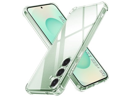 67779 techsuit shockproof clear silicone puzdro na samsung galaxy s25 plus priehladny