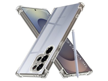 67782 6 techsuit shockproof clear silicone puzdro na samsung galaxy s25 ultra priehladny