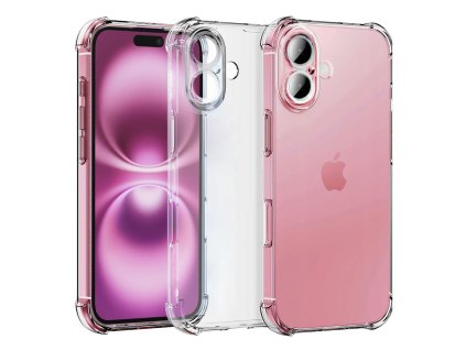 63585 techsuit shockproof clear silicone kryt na iphone 16 plus ciry