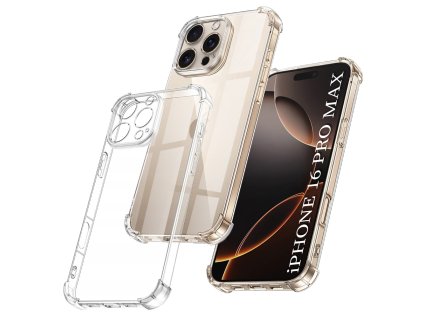 63591 7 techsuit shockproof clear silicone kryt na iphone 16 pro max ciry