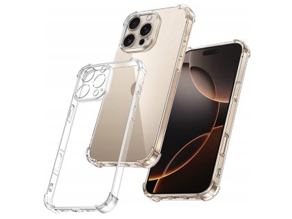 63591 techsuit shockproof clear silicone kryt na iphone 16 pro max ciry