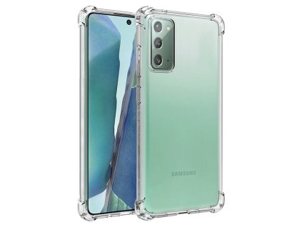 73173 techsuit shockproof clear silicone priehladny silikonovy obal pre samsung galaxy note 20 4g note 20 5g priehladny