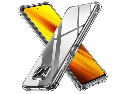 73659 techsuit shockproof clear silicone puzdro pre xiaomi poco x3 poco x3 nfc poco x3 pro priehladne