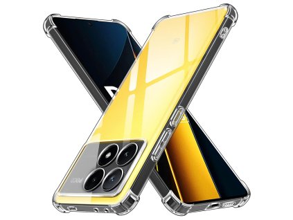 73740 techsuit shockproof clear silicone puzdro pre xiaomi poco x6 pro priehladne