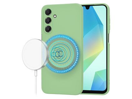 70476 techsuit softflex magsafe puzdro na samsung galaxy a16 4g a16 5g matovozeleny