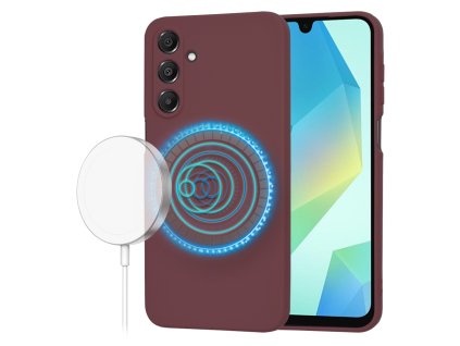 70464 techsuit softflex magsafe puzdro na samsung galaxy a16 4g a16 5g slivkovocerveny