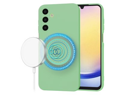 70800 techsuit softflex magsafe puzdro na samsung galaxy a25 5g matovozeleny