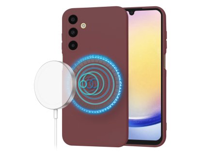70788 techsuit softflex magsafe puzdro na samsung galaxy a25 5g slivkovocerveny