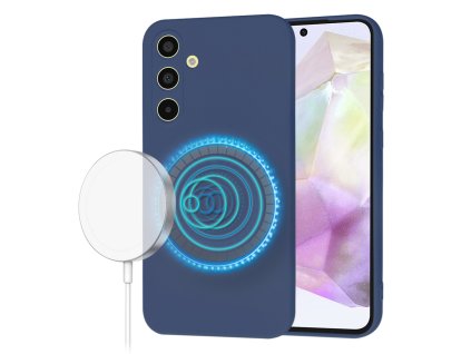 70824 techsuit softflex magsafe puzdro na samsung galaxy a35 5g namornicka modra