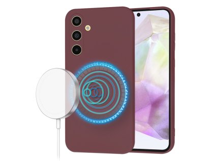 70827 techsuit softflex magsafe puzdro na samsung galaxy a35 5g slivkovocerveny