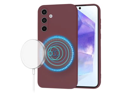 70860 techsuit softflex magsafe puzdro na samsung galaxy a55 5g slivkovocerveny