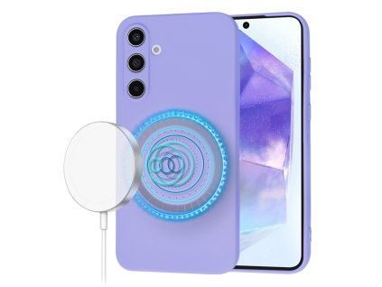 70869 techsuit softflex magsafe puzdro na samsung galaxy a55 5g svetlofialovy