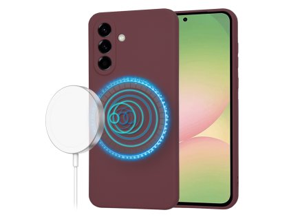 71277 techsuit softflex magsafe puzdro na samsung galaxy a56 5g slivkovocerveny