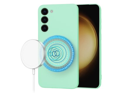 67626 techsuit softflex magsafe puzdro na samsung galaxy s23 plus matovozeleny