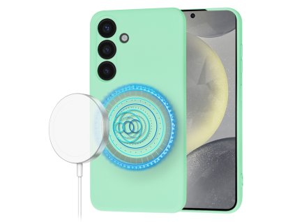 67737 techsuit softflex magsafe puzdro na samsung galaxy s24 matovozeleny