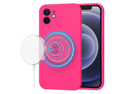 61416 techsuit softflex magsafe kryt na iphone 12 syto ruzovy