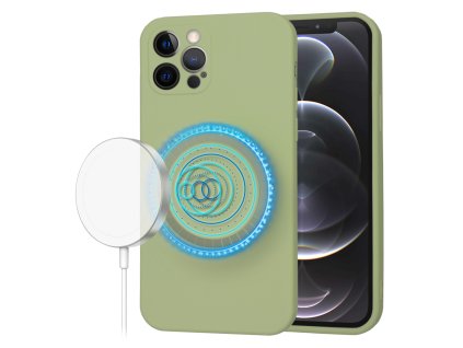 61455 techsuit softflex magsafe kryt na iphone 12 pro matcha zeleny