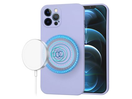 61446 techsuit softflex magsafe kryt na iphone 12 pro max svetlo fialovy